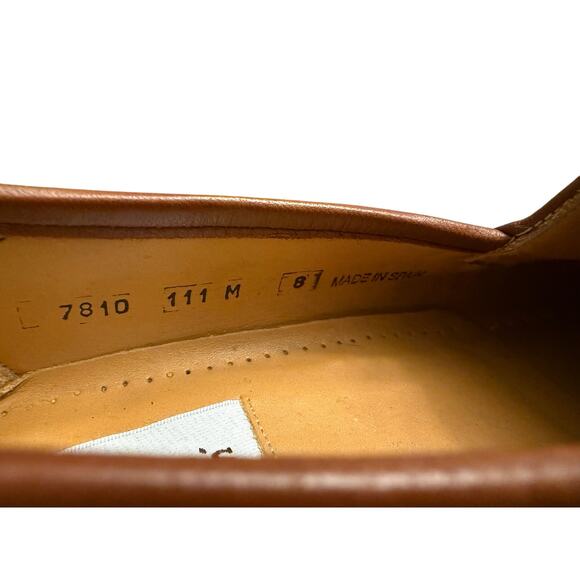 Giorgio’s of Palm Beach Genuine Lizard Loafers Men’s Size 8 Brown/White Leather - Picture 6 of 7